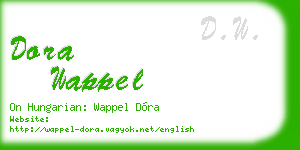 dora wappel business card