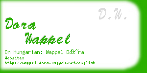 dora wappel business card